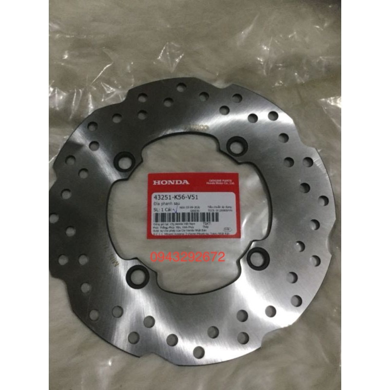 Đĩa Phanh Sau Winner X Honda ( 43251K56V51 )