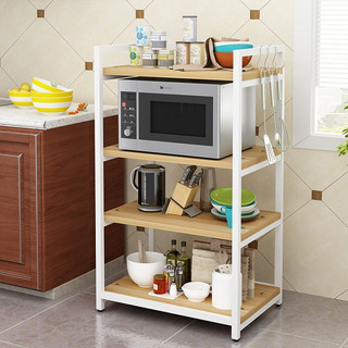 Kệ lò vi sóng 4 tầng gỗ mdf thiết kế khung sắt phun sơn tĩnh điện chắc chắn