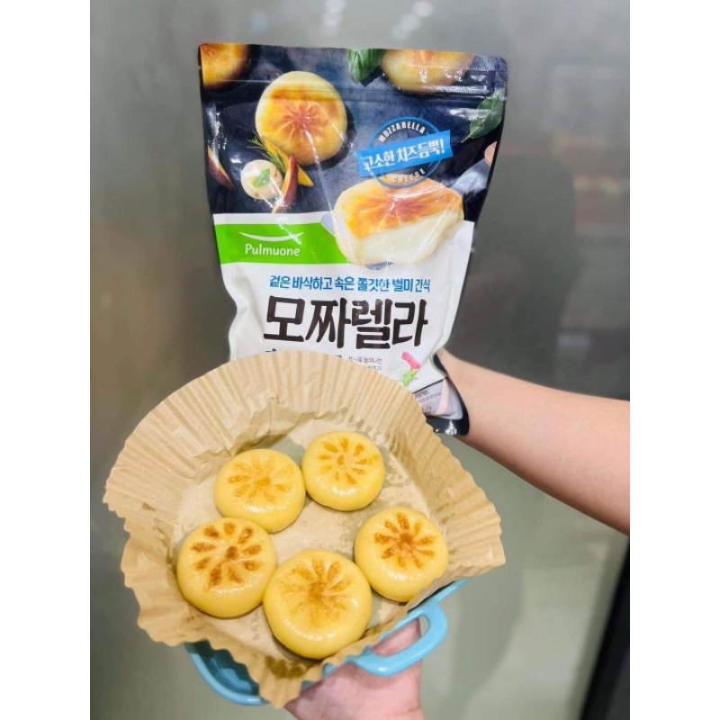 Bánh xếp Hotteok nhân phô mai Hàn Quốc gói 600g, bánh nếp phô mai