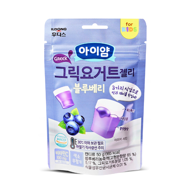 Kẹo Sữa Chua Dẻo Hy Lạp ILDONG Hàn Quốc Chính Hãng cho bé ăn dặm gói 50g