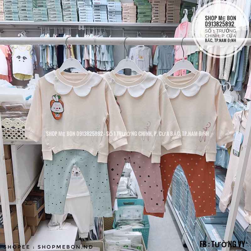 Bộ Ualarogo dài tay cho bé trai bé gái