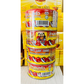 Lốc Cá nục sốt cà 3 Cô Gái hộp (4 hộp x 190g)