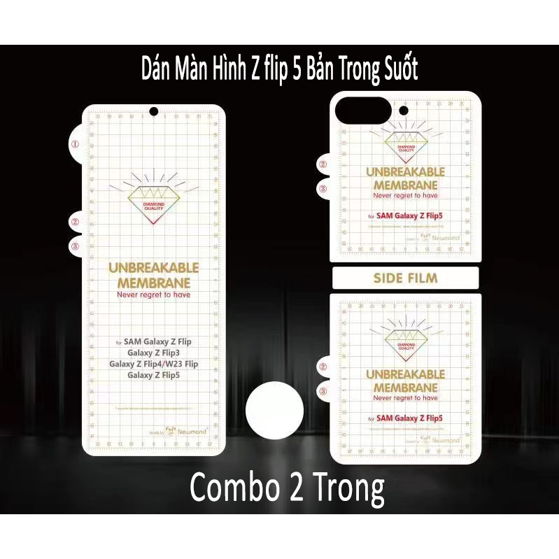 Dán màn hình Samsung Z Flip 5 / Samsung Z Flip 3 5G / Z Flip 4 full màn dẻo trong suốt - Dán dẻo Samsung Galaxy Z Flip 5
