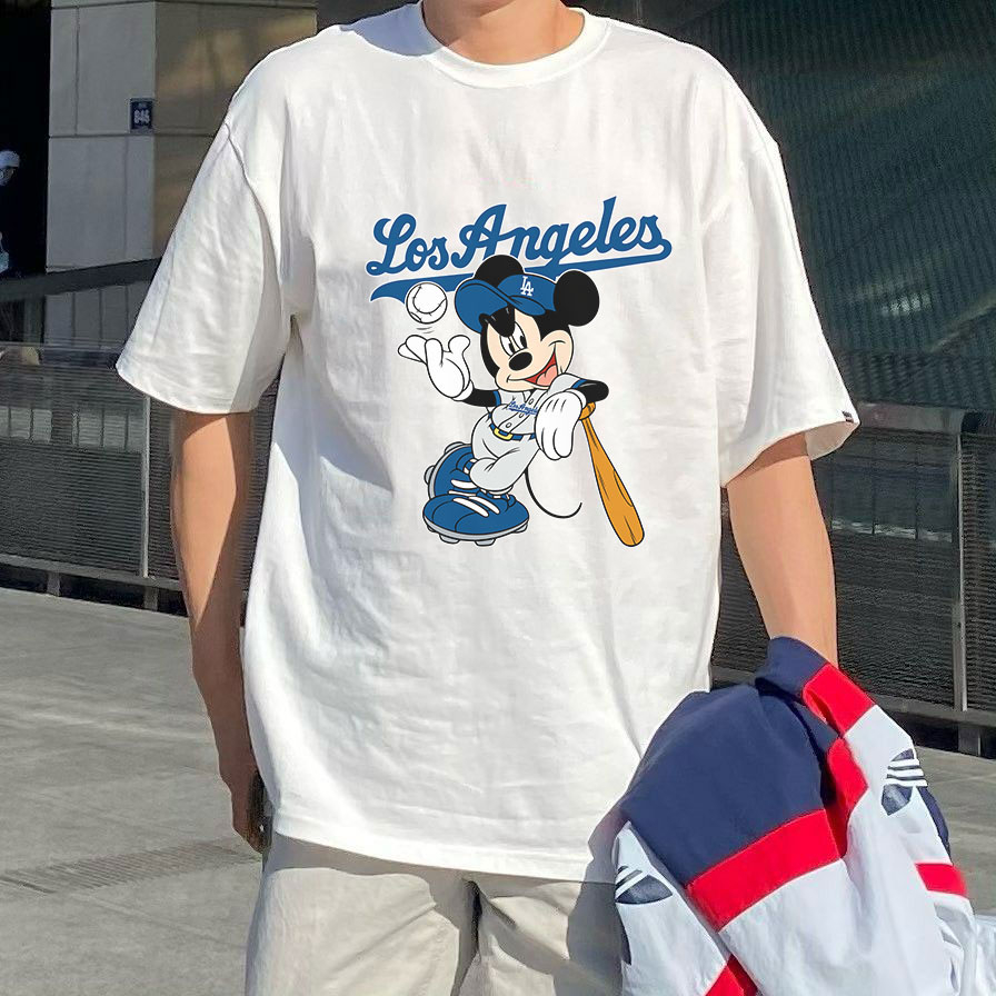 Áo Thun Bóng Chày  Unisex Áo Chuột Mickey Bóng Chày Cực Đẹp Chất Vải Mềm Mịn Co Giãn Thoáng Mát