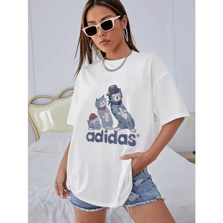 Áo Thun Unisex Logo Mèo Adicat Đáng Yêu – Áo Thun Mèo Adimeo Cute Chất Liệu Cotton Co Giãn Thoáng Mát Không Bai Không Dã