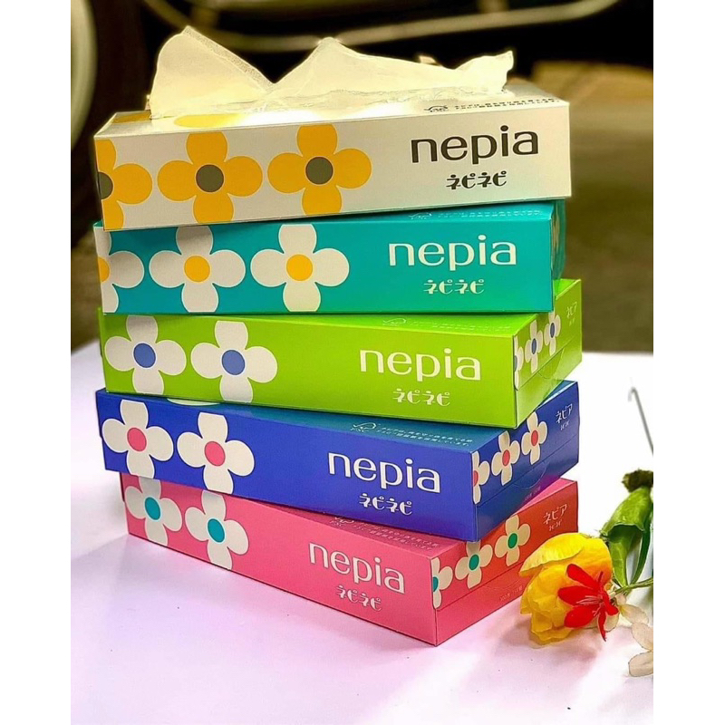 Set 5 hộp giấy ăn Nepia Nhật Bản ( 150 tờ / hộp)