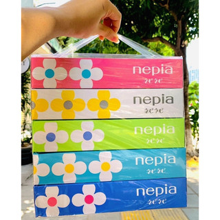 Set 5 hộp giấy ăn Nepia Nhật Bản ( 150 tờ / hộp)