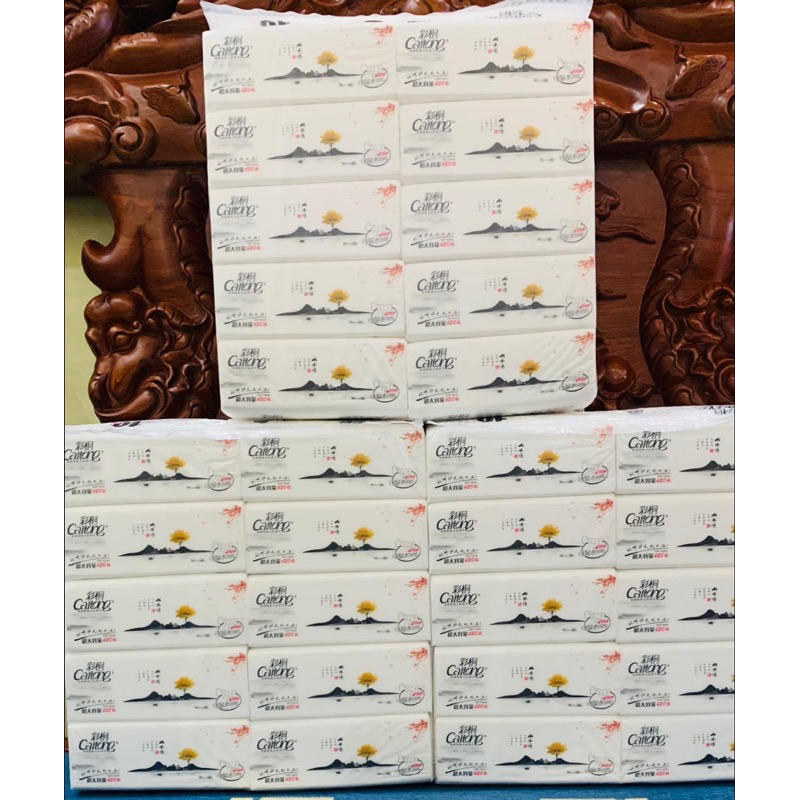 Giấy ăn cao cấp Cai.tong 1 xách 10 gói, 4200 tờ, 1500gram