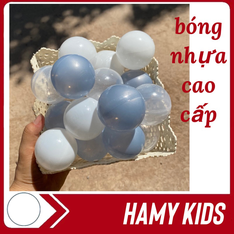 Bóng nhựa decor chụp ảnh, Bóng nhựa cho bé tông màu trắng đen xám