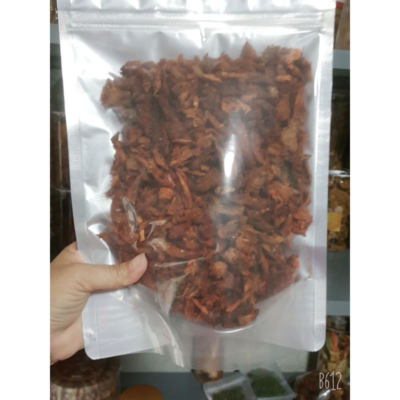 500g khô bò sấy giòn loại vụn trung túi zip 80k
