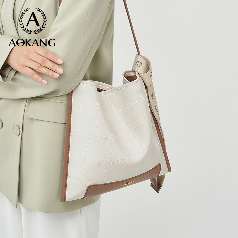 Túi tote AOKANG chính hãng da bò mềm size 35cm mã 1208