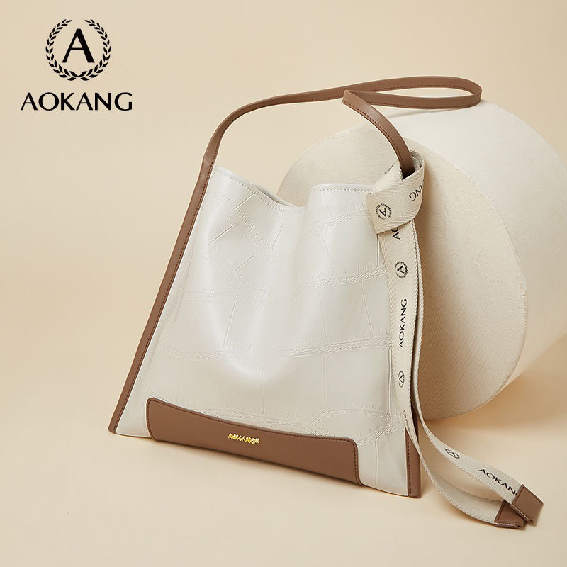 Túi tote AOKANG chính hãng da bò mềm size 35cm mã 1208