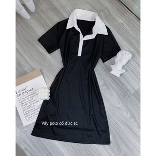 ĐẦM CỔ POLO PHỐI NÚT SIÊU ĐẸP DN789