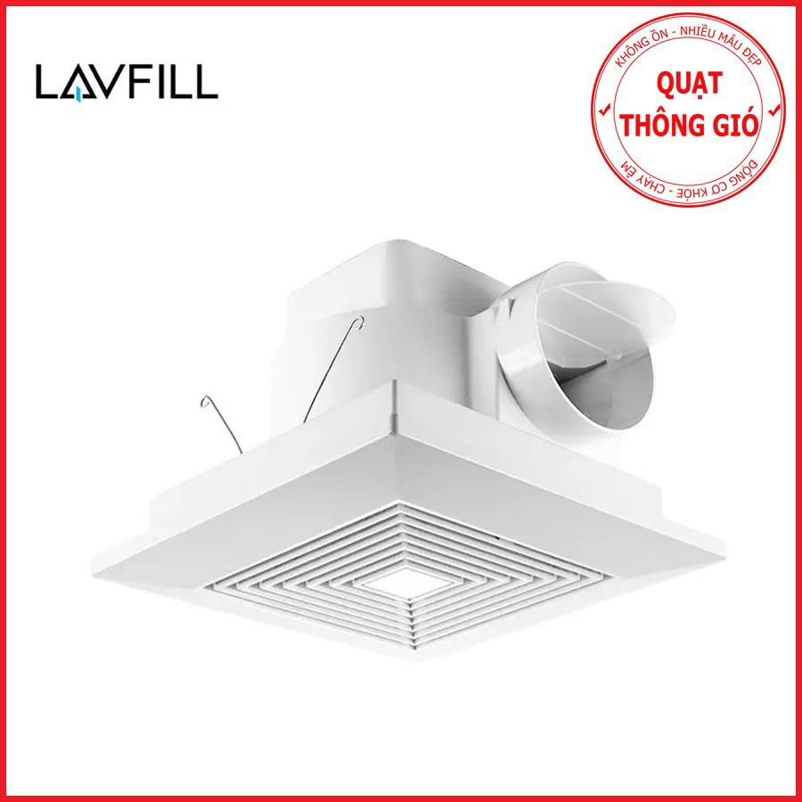💎Tổng kho KHALIK💎 Quạt thông gió âm trần rèm lưới LAVFILL LFCV-12A, LFCV-16A