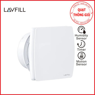 Quạt Thông Gió Âm Tường Mặt Phẳng Ø100 Ø150 – Chống Hồi Gió, Chống Ẩm, Chạy Êm, Dễ Lắp Đặt LAVFILL