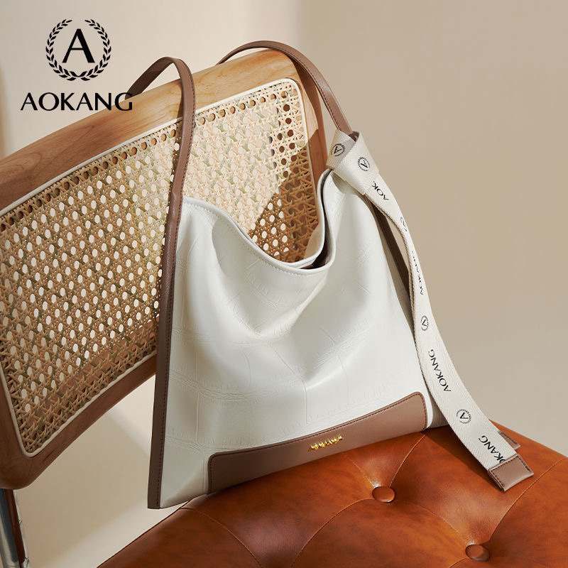 Túi tote AOKANG chính hãng da bò mềm size 35cm mã 1208