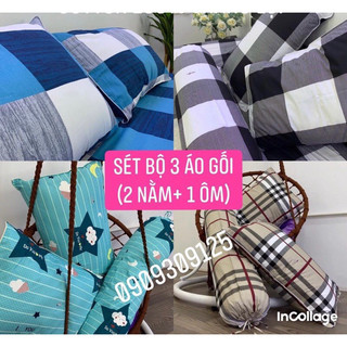 Combo áo gối cotton 100% , vỏ gối cao cấp chuẩn logo cty