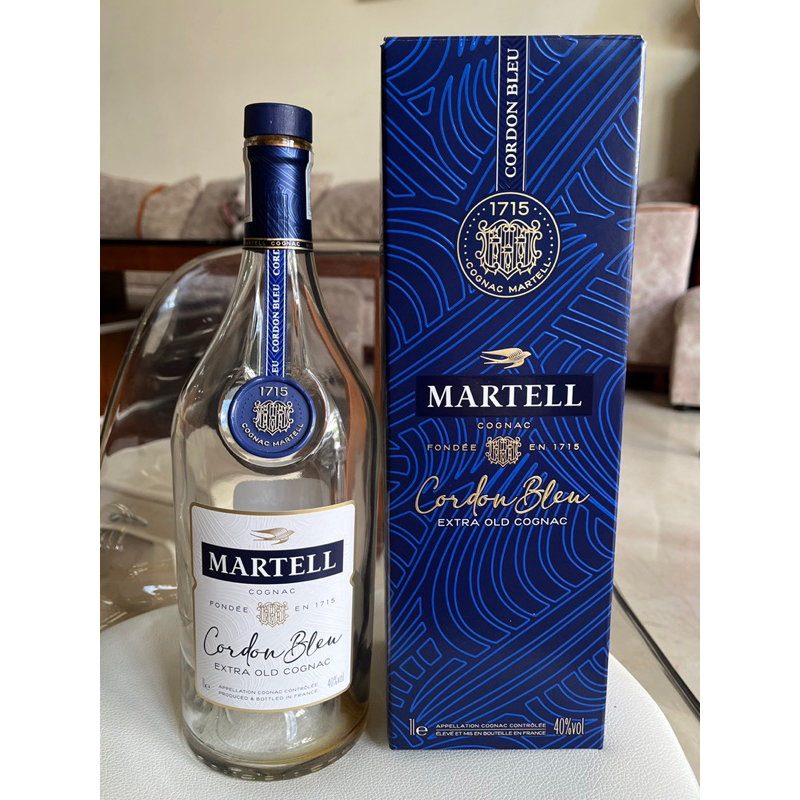 Vỏ chai rượu ngoại MARTELL CORDON BLEU 1Lít