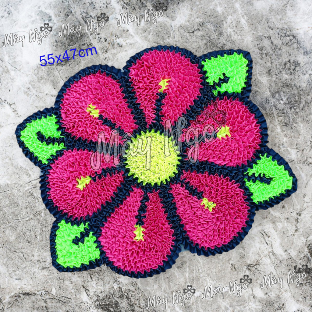 Thảm lau chân hoa đơn/ hoa đôi