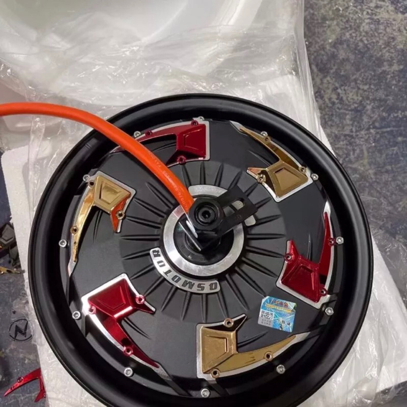 Động Cơ QS 3kv4 3000w v4 vành 12 kèm lốp cho xe máy điện