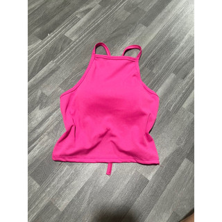 A-61. Áo 2 dây đan dây hở lưng croptop ôm body chất vải thun gân len 4 chiều Free Size dưới 53kg (có mút) Nữ Women Top