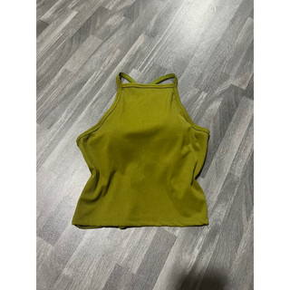 A-61. Áo 2 dây đan dây hở lưng croptop ôm body chất vải thun gân len 4 chiều Free Size dưới 53kg (có mút) Nữ Women Top