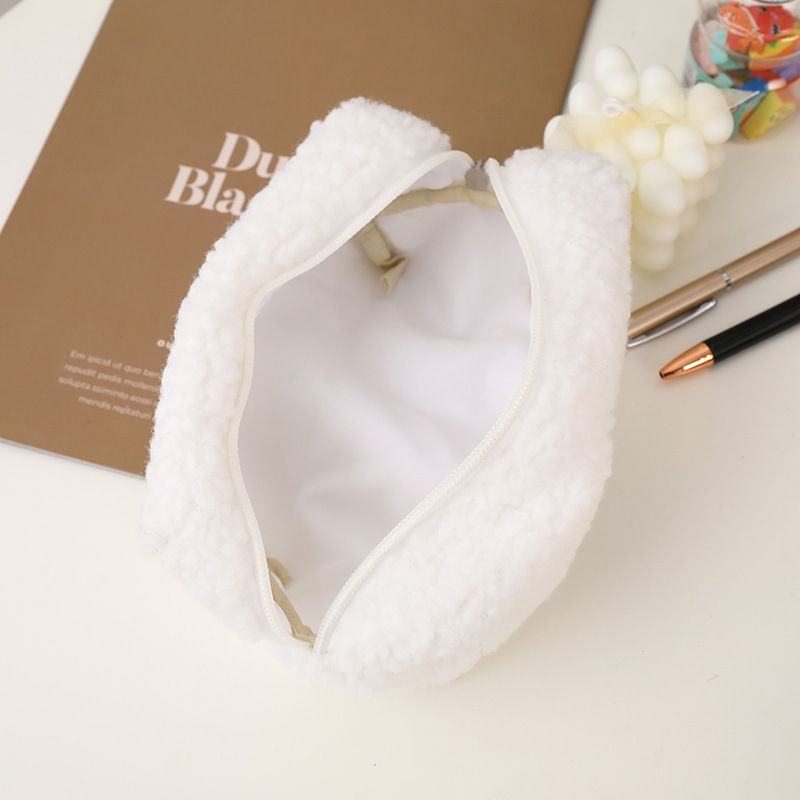 Túi Đựng Bút SIZE ĐẠI Chất Bông Xoăn Thêu Hình Hoa TUYLIP Hot Trend Hộp Bóp Viết Chống Nước Mỹ Phẩm Peach home 1k Rẻ