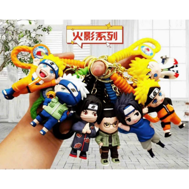 Móc Khoá Anime 3D Naruto Nhân Vật Hoạt Hình Loại Đẹp