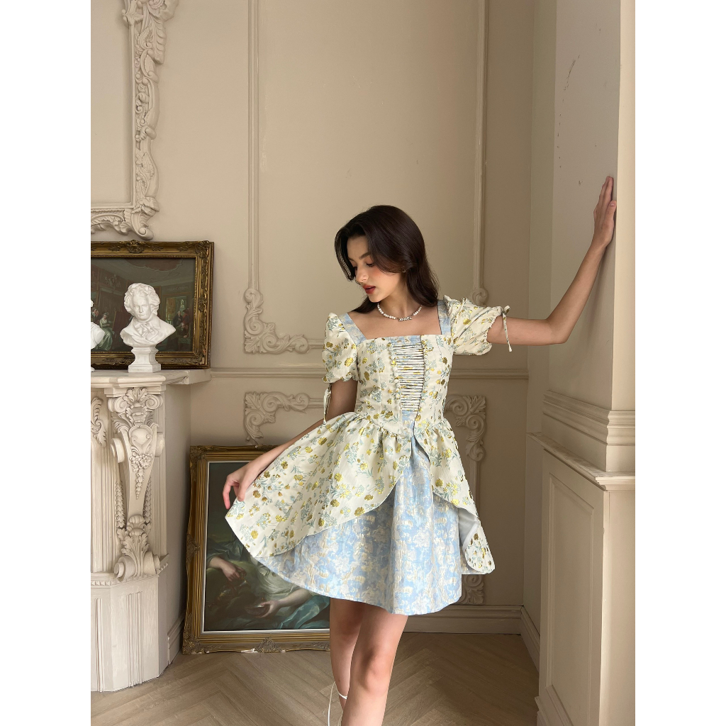 TIFFANY STUDIOS - Váy Công Chúa Mini Xòe Phong Cách Cổ Điển Vintage - SISSI DRESS