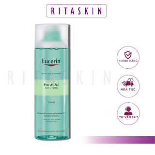 Eucerin nước cân bằng Toner dành cho da nhờn mụn Pro Acne Toner 200ml - 88983