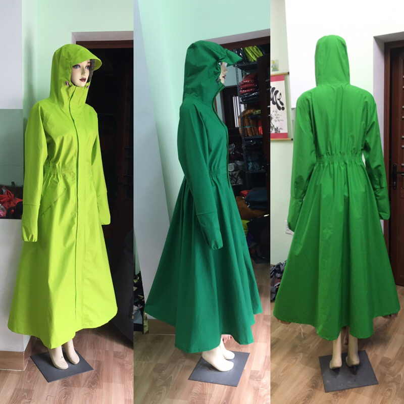 Măng tô mưa váy xoè cao cấp không xẻ sau Shop Rồng88🥇🌧