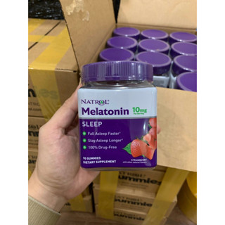 Kẹo dẻo hỗ trợ giấc ngủ Natrol Gummies melatonin 10mg