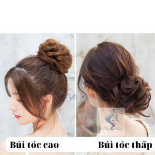 Tóc Giả Búi Cột Xoăn Tiểu Thư