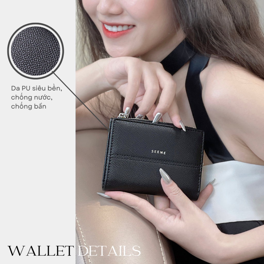 Ví đựng tiền mini SEEME Lace Wallet dáng ngắn