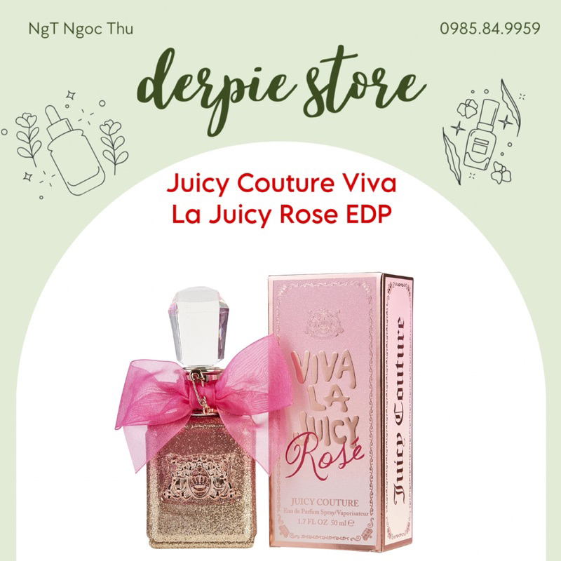 Nước hoa nữ Juicy Couture Viva La Juicy Rose EDP - tươi mát, năng động