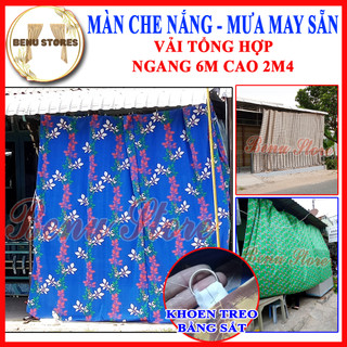 Màn che nắng, che mưa may sẵn BENU STORES vải tổng hợp, bền bỉ may khoen sắt