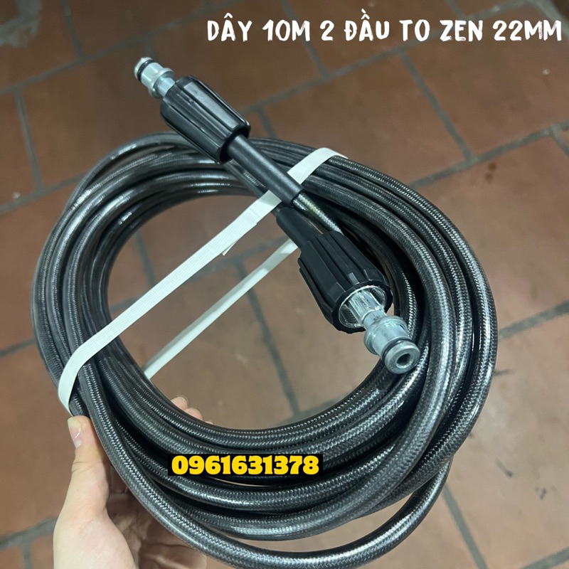 Bộ 10M-15M-20M dây rửa xe và súng xịt - súng rửa xe áp lực cao ren 22mm, ren 14mm