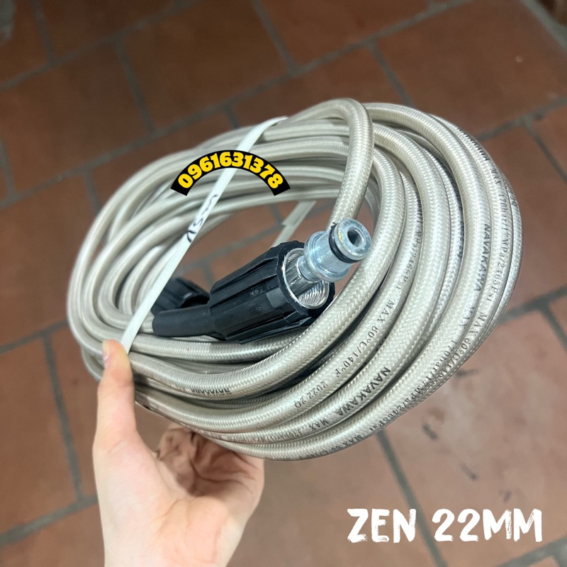 Bộ 10M-15M-20M dây rửa xe và súng xịt - súng rửa xe áp lực cao ren 22mm, ren 14mm