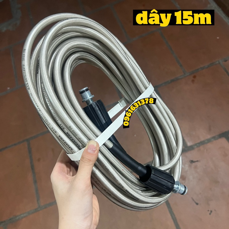 Bộ 10M-15M-20M dây rửa xe và súng xịt - súng rửa xe áp lực cao ren 22mm, ren 14mm