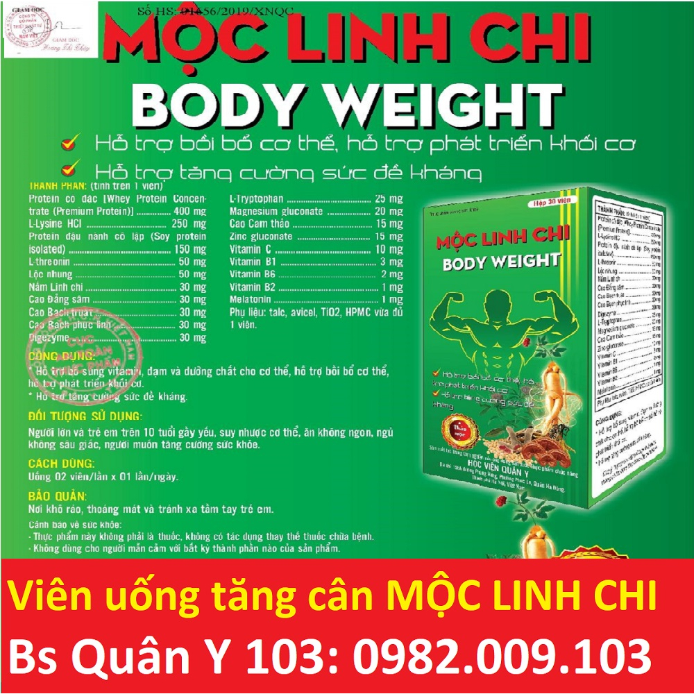 Mộc linh chi body weight