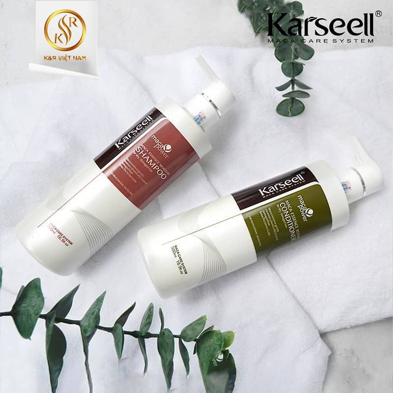 Dầu Gội Xả Karseell Macca chống rụng, ngừa gàu, phục hồi tóc hư tổn 500ml*2 chính hãng CARASHOP