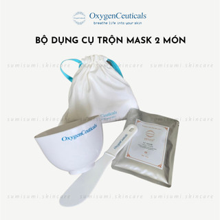  SẴN  Oxygen Ceuticals  Bộ dụng cụ trộn mặt nạ dẻo Hàn Quốc 