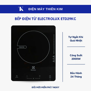 Bếp điện từ electrolux etd29kc 2000w - bảo hành 12 tháng toàn quốc