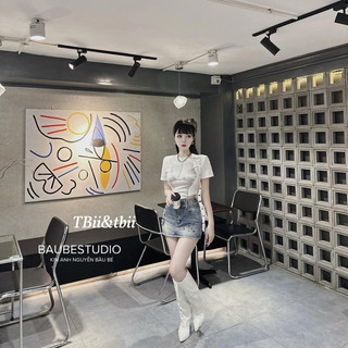 Áo croptop hình Bikini trắng[ Hàng sẵn]