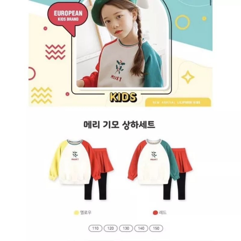 Set bộ bé gái xuất Hàn Lilipurri