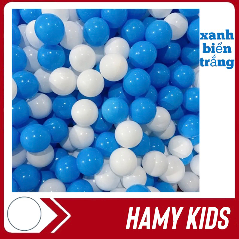 Bóng nhựa tông màu xanh biển trắng siêu đẹp sz8cm