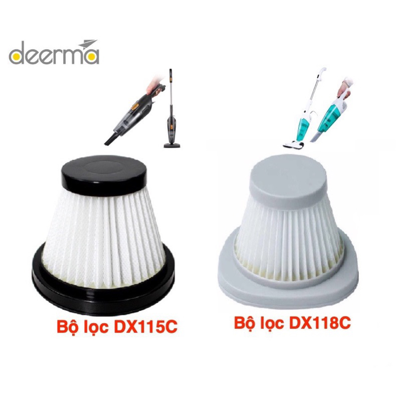 Bộ lõi lọc cho máy hút bụi Deerma DX118C/DX115C Hàng nhập khẩu chính hãng
