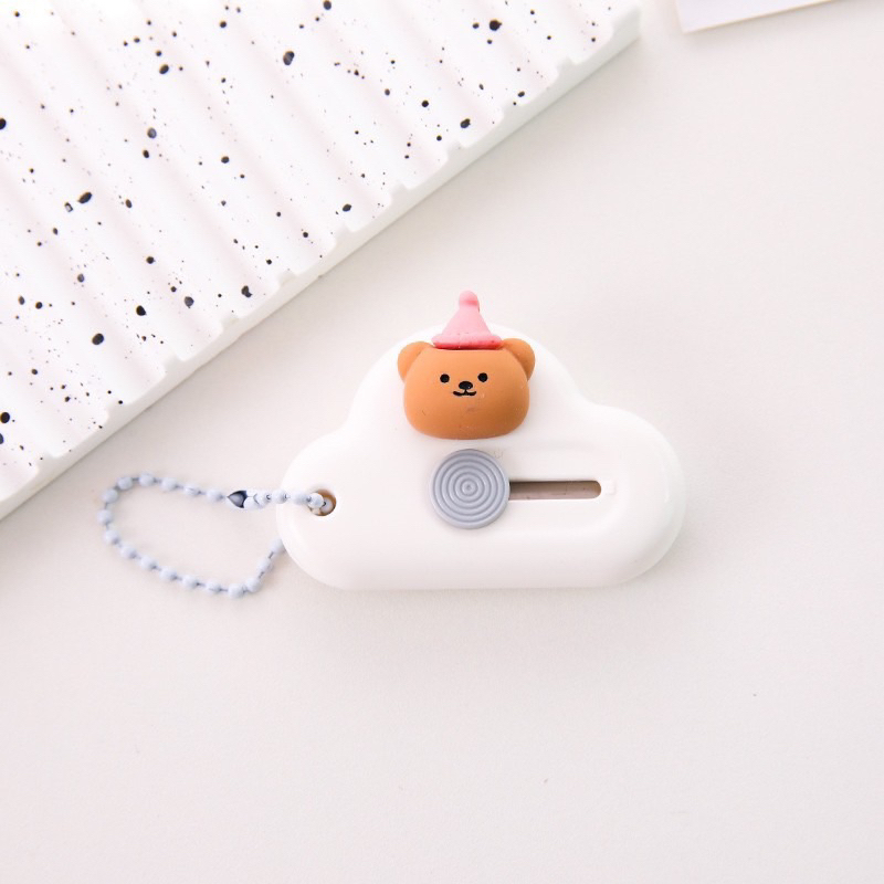 Dao rọc giấy đám mây mini Thú nổi cute  - ChanBe Store