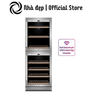 Tủ trữ rượu vang caso winechef pro 126-2d, dung tích 126l, nhập đức, bh 12 tháng, hàng chính hãng, nhadep_99