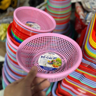 Rổ cải, rổ tròn nhựa duy tân 2 tấc